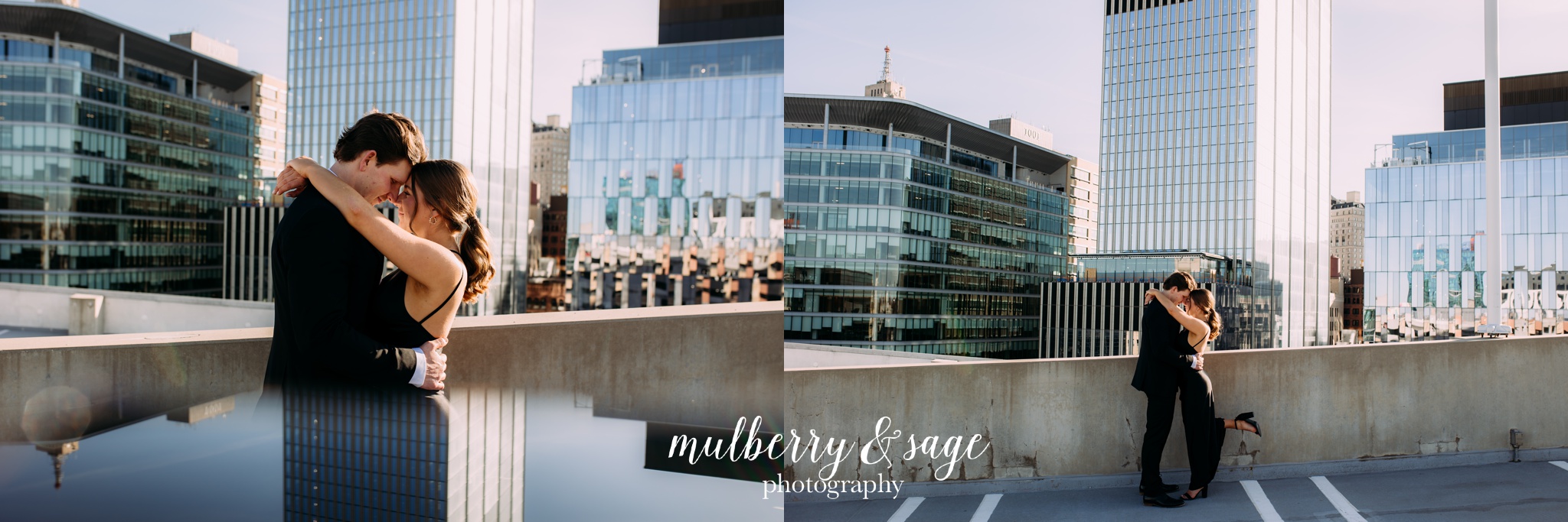 downtown detroit engagement session