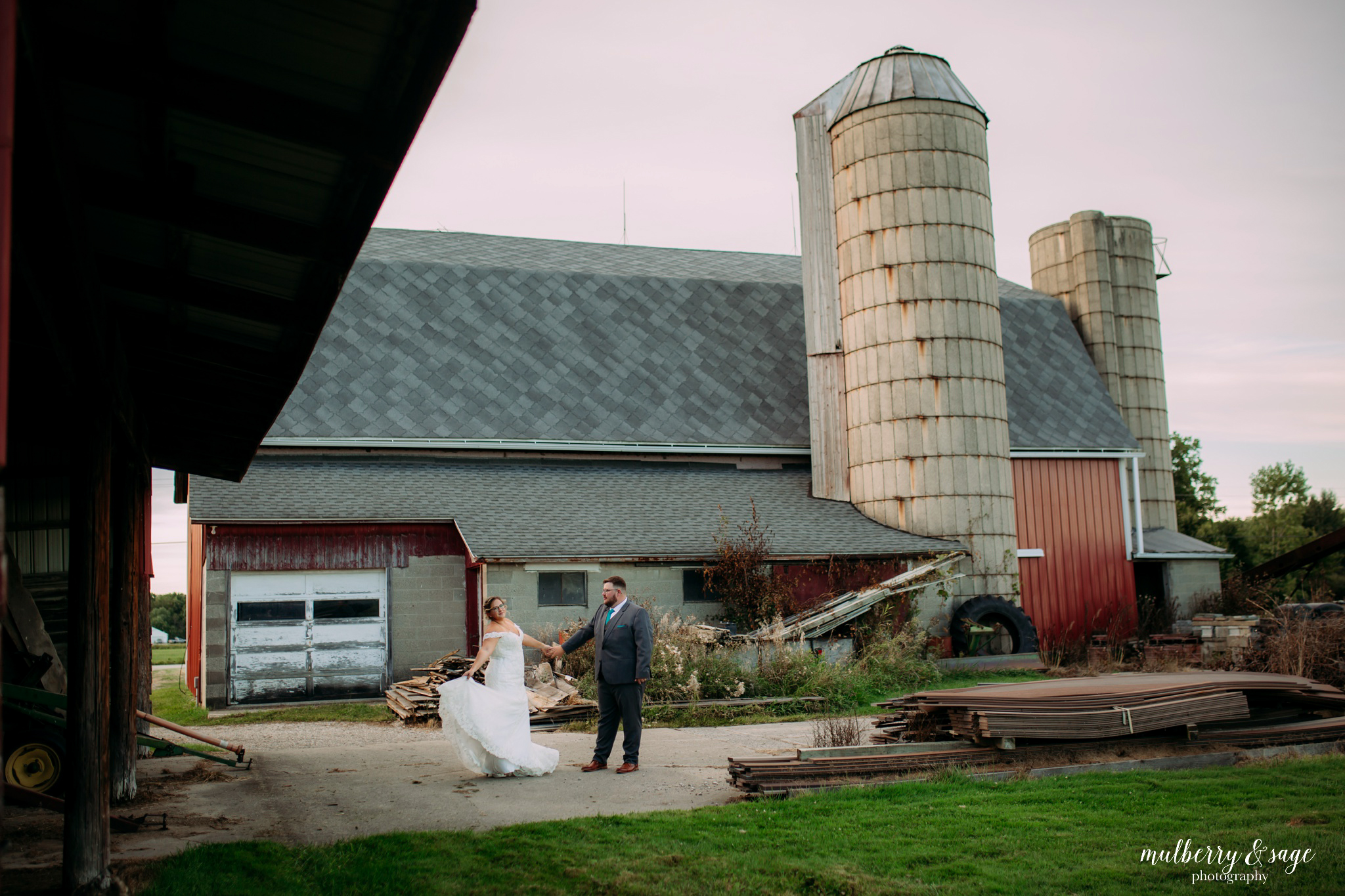Summer farm wedding photography